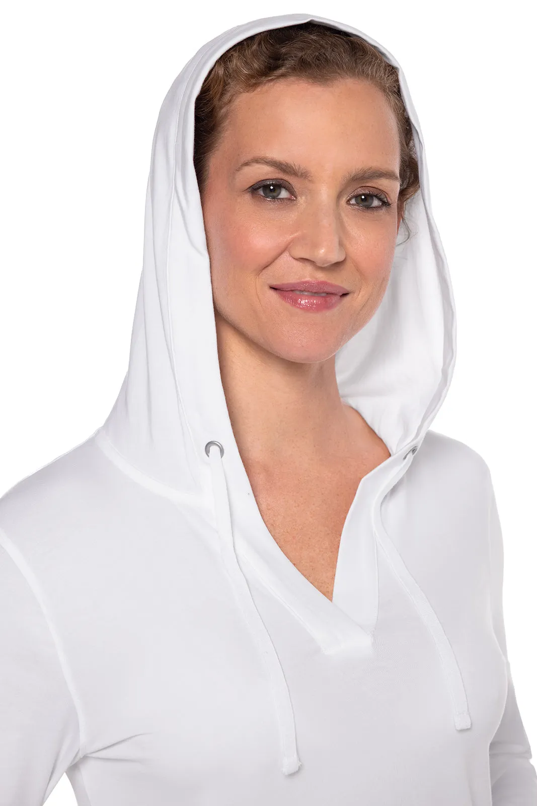 Women's Catalina Hoodie Tunic Top | White