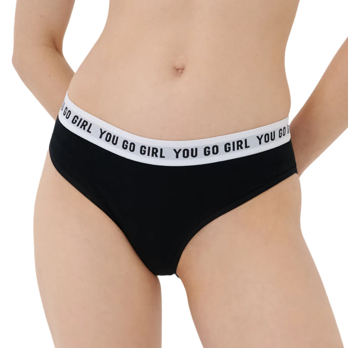 Womens Flexible Waistband Premium Cotton Bikini Panty