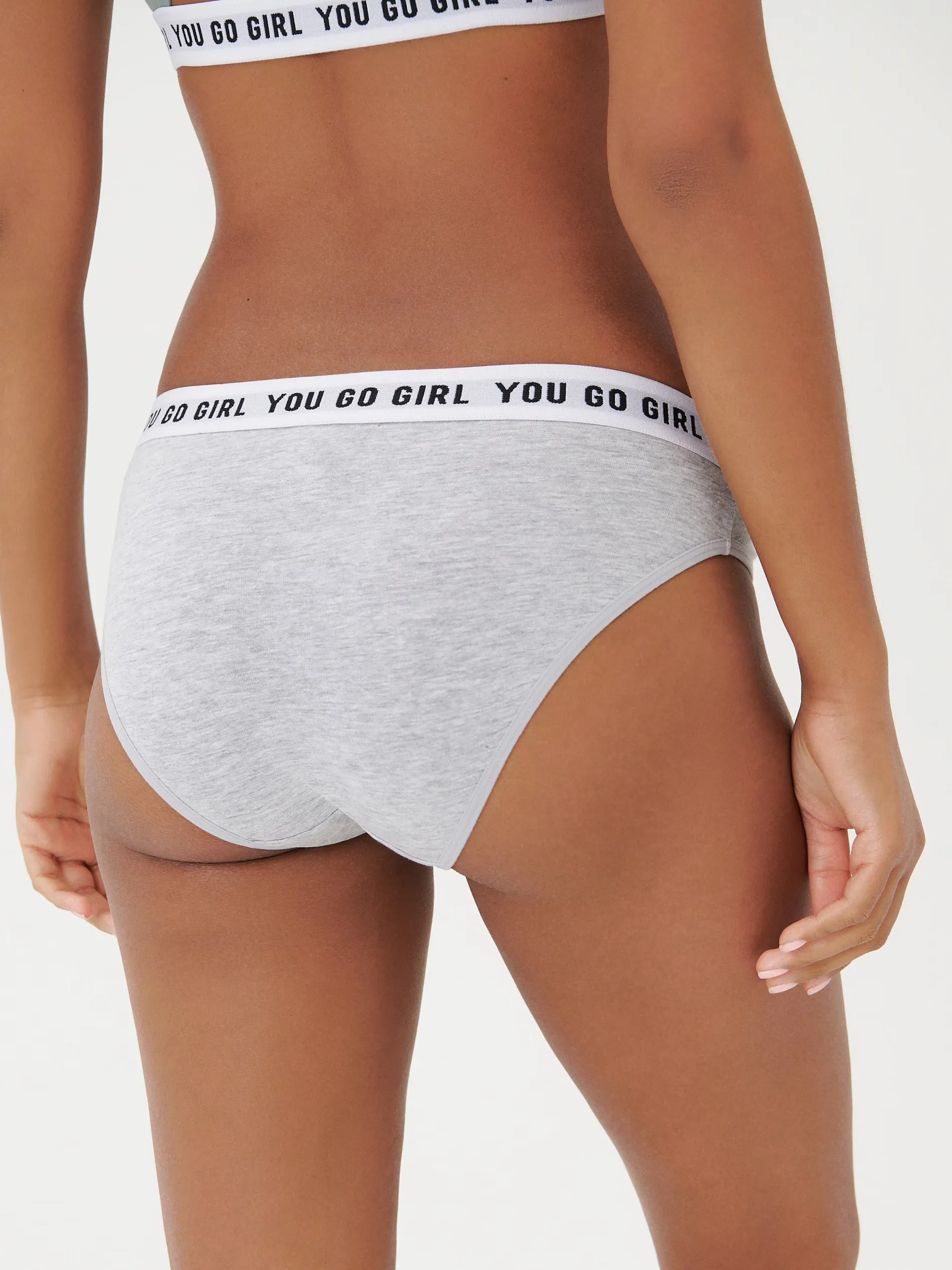 Womens Flexible Waistband Premium Cotton Bikini Panty