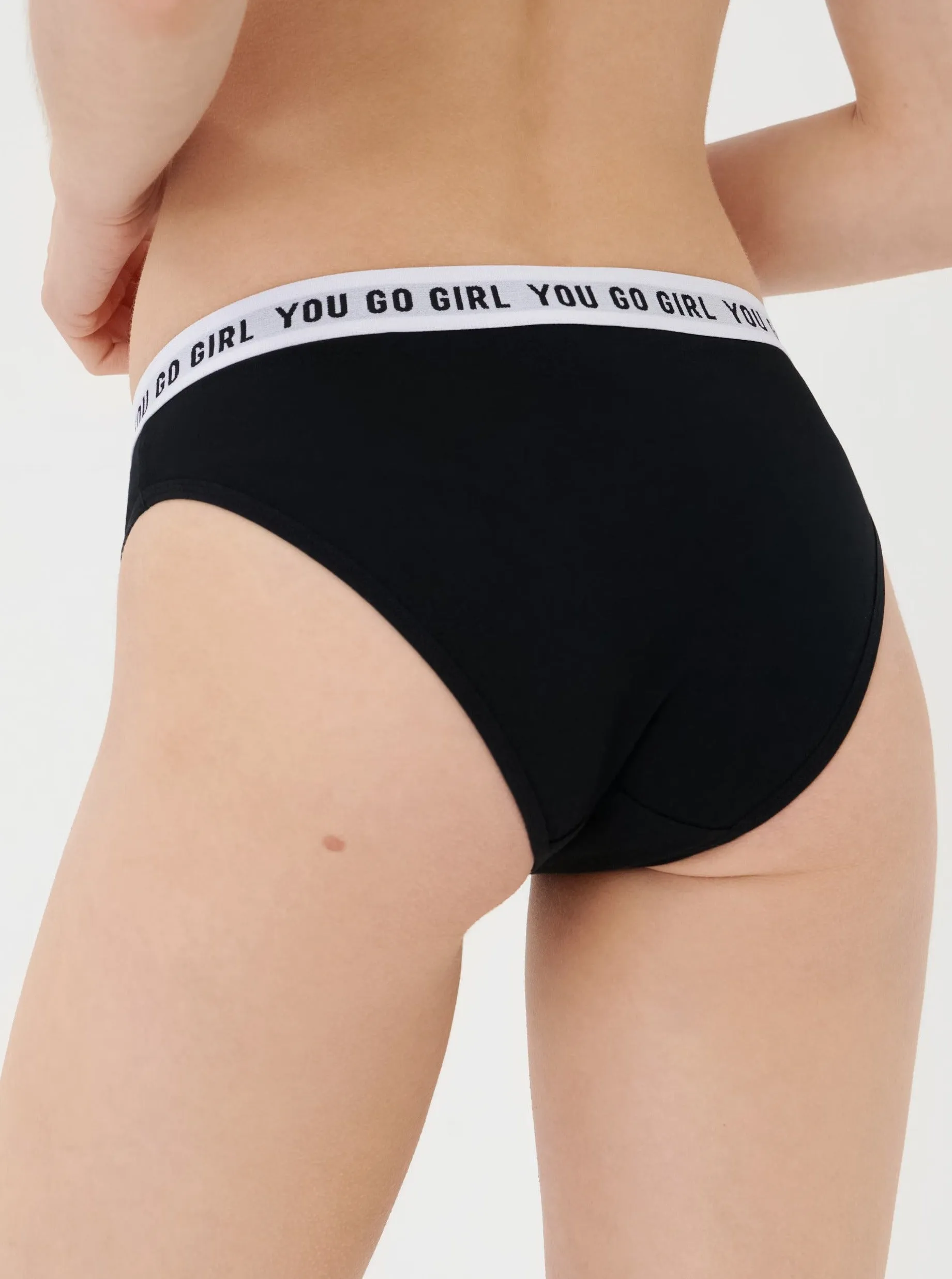 Womens Flexible Waistband Premium Cotton Bikini Panty