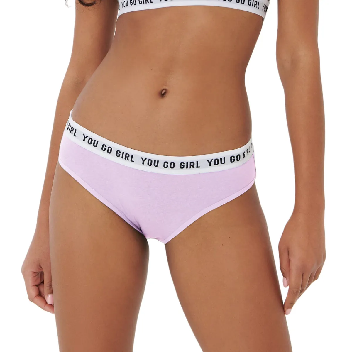 Womens Flexible Waistband Premium Cotton Bikini Panty