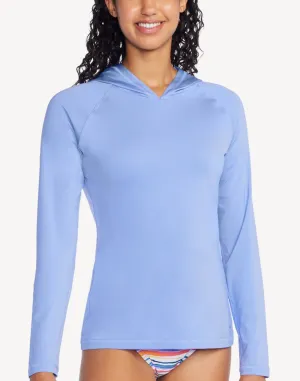 Women's Hooded Long Sleeve UPF 50 Rashguard